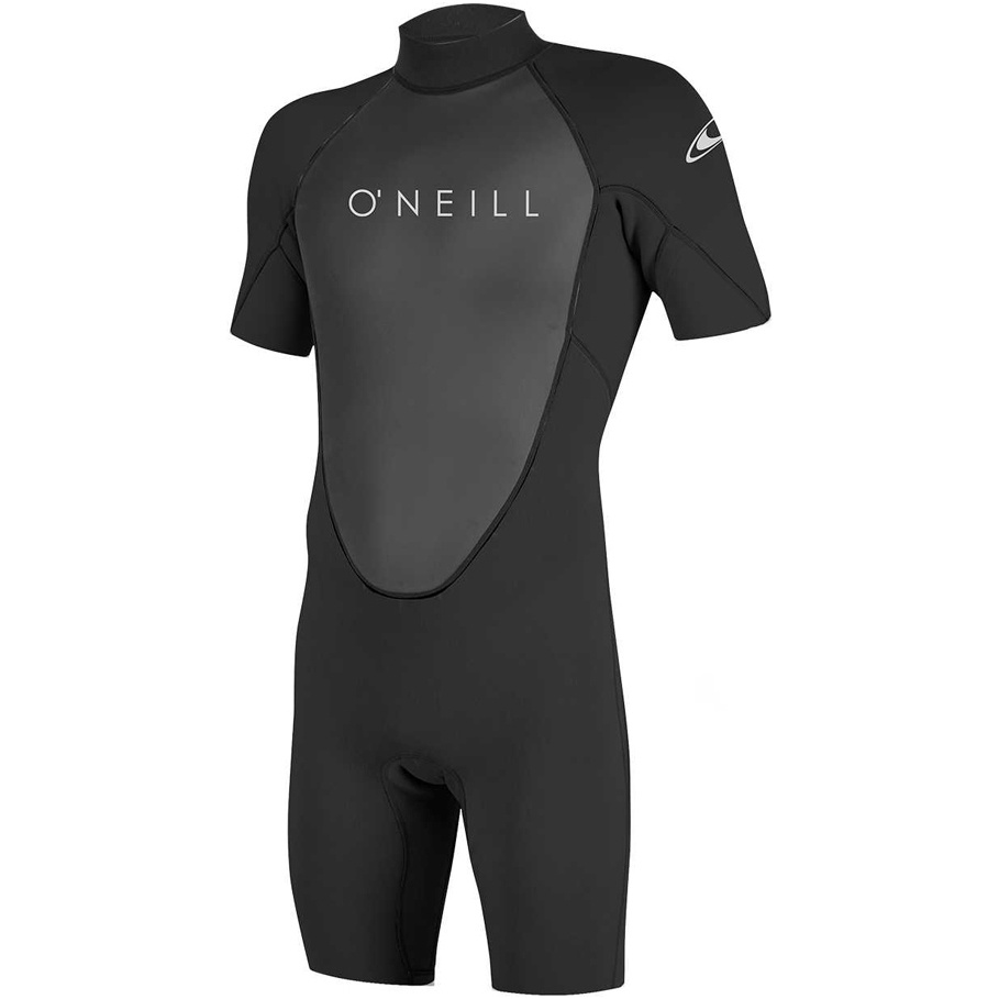2025 O'Neill Da Uomo Reactor II 2mm Back Zip Shorty Muta 5041 - Black